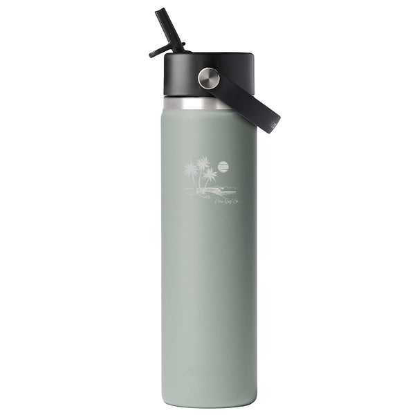 Hydro Flask x Kona Surf Co Wide Flex Straw Water Bottle - Agave