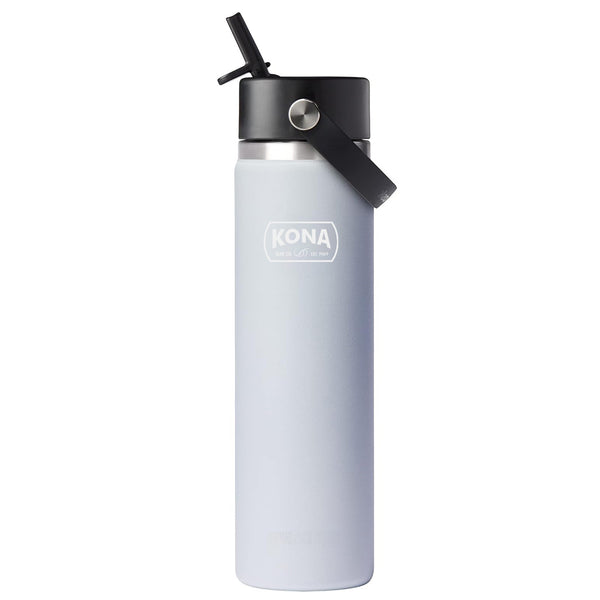 Hydro Flask x Kona Surf Co Wide Flex Straw Water Bottle - White