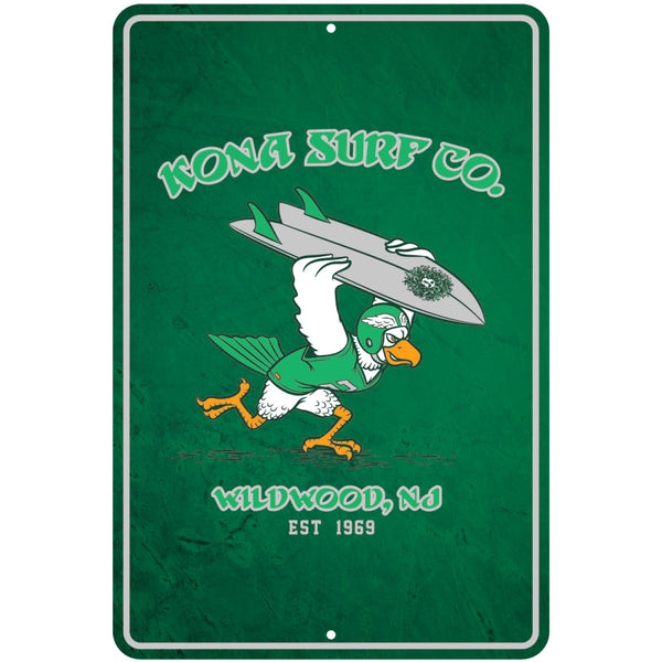 For the Birds Tin Sign - Green