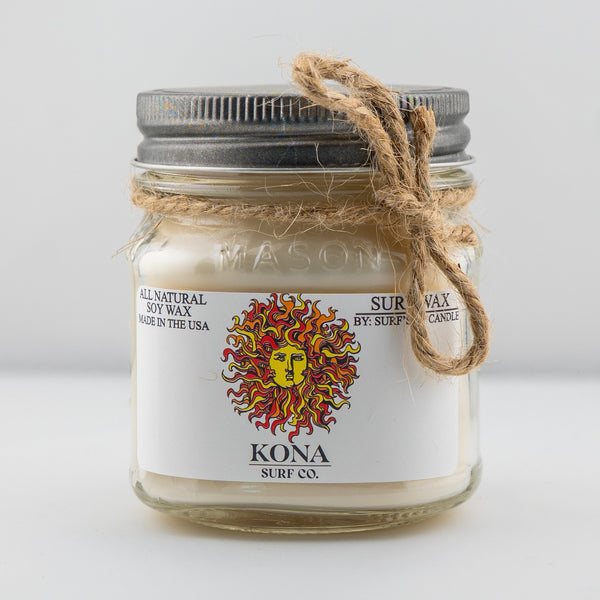 Surfs Up Candle x Kona Mason Jar Candle - Surf Wax 8 Oz