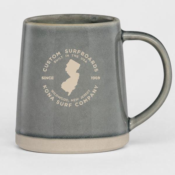 Built in Jersey Mug - Olive/Beige