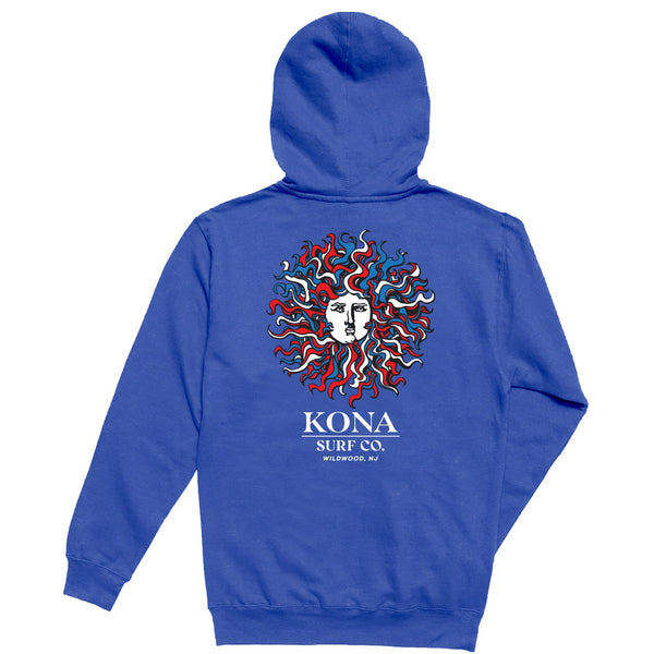 Original Sun Boys Pullover Hoodie - Vintage Royal/Rwb