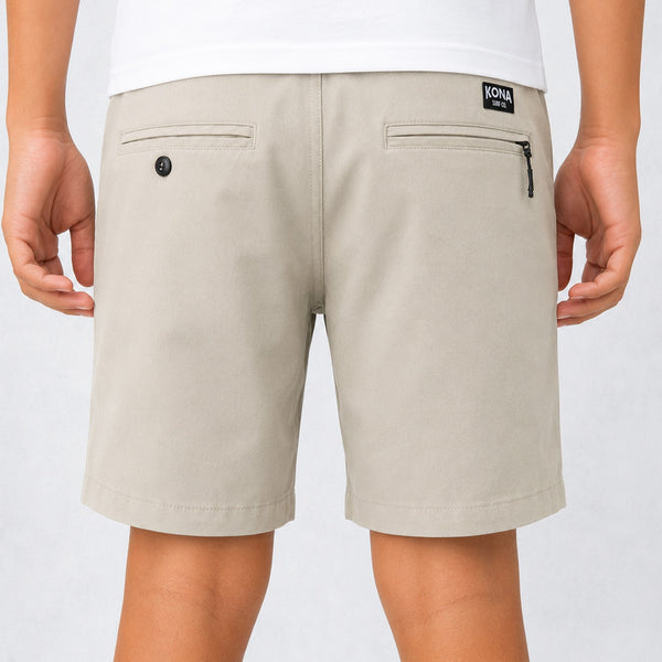 Day by Day 18in Boys Hybrid Shorts - Tan