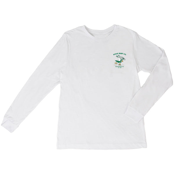 For The Birds Boys Long Sleeve Shirt - White