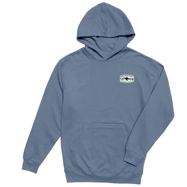 Shark Kabob 2 Boys Pullover Hoodie - Storm Blue