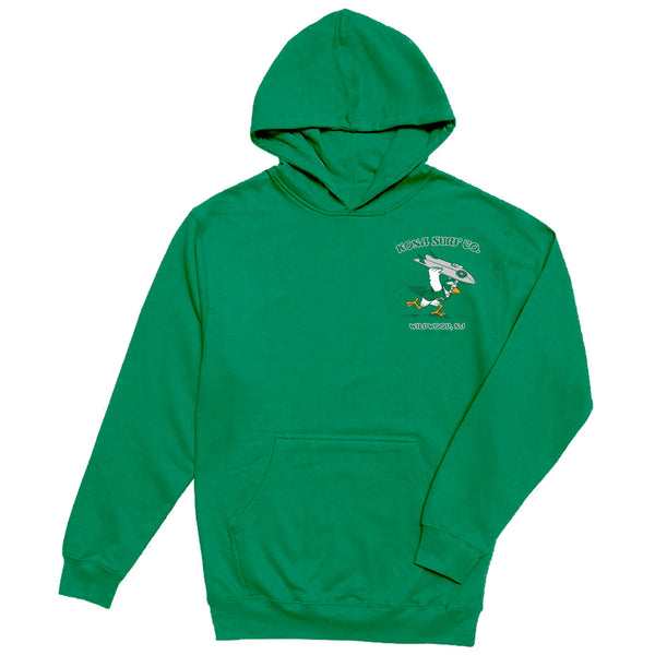 For The Birds Boys Pullover Hoodie - Irish Green