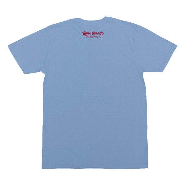 For the Phils Pattern Boys T-Shirt - Heather Columbia Blue