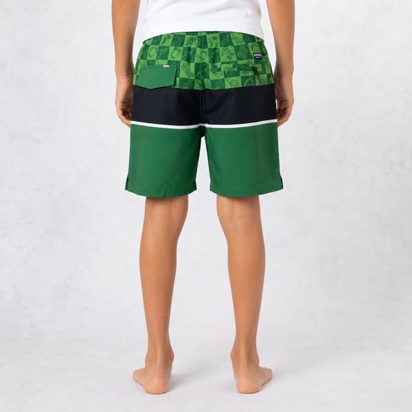 Uncomplicated 15in w/ Liner Boys Elastic Boardshorts - For the Birds