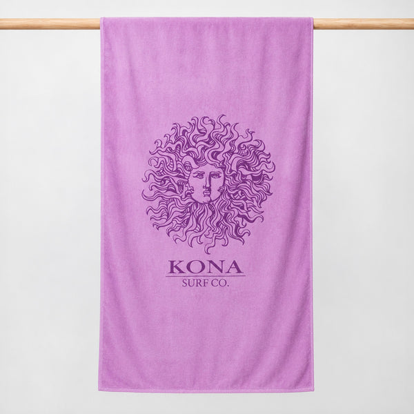 Original Sun Outline Beach Towel - Lavender