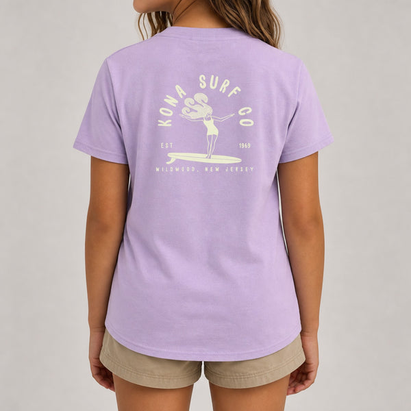 Endless Summertime Girls T-Shirt - Dark Lavender
