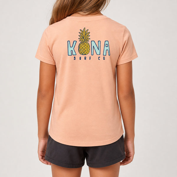 Livin Aloha 2 Girls T-Shirt - Peach