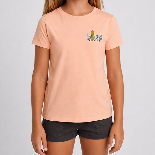 Livin Aloha 2 Girls T-Shirt - Peach