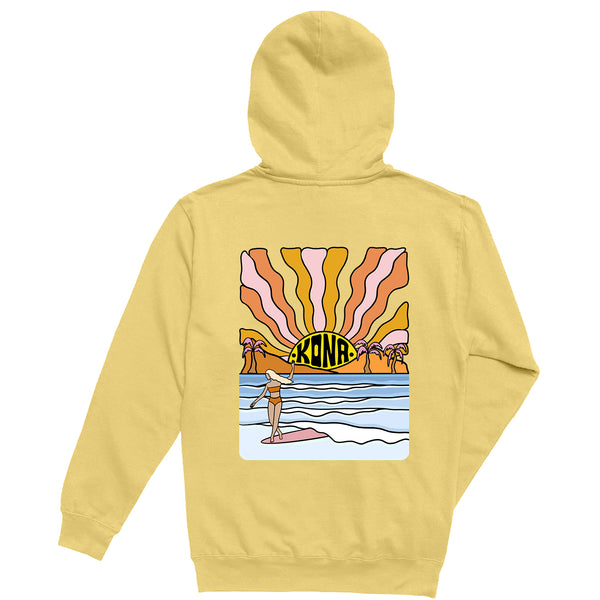 Evening Surfer Girls Pullover Hoodie