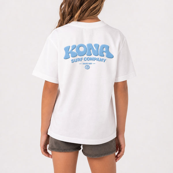 Bubble Puff Girls T-Shirt - White
