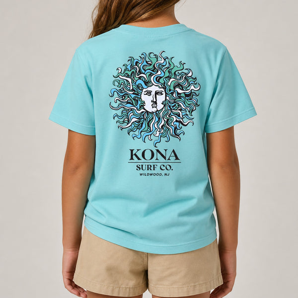 Original Sun Girls T-Shirt - Mint/Ocean