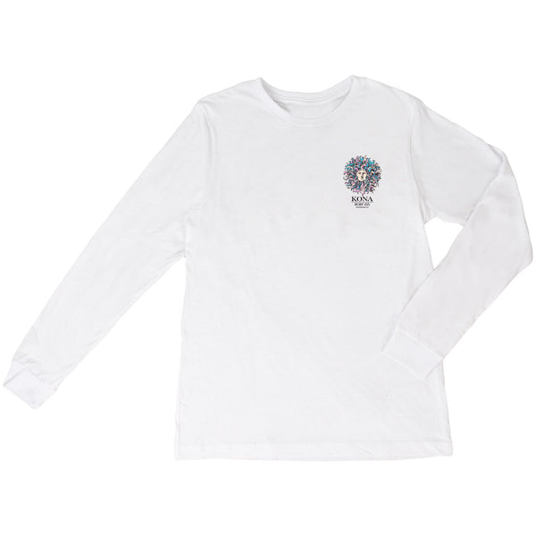 Original Sun Girls Long Sleeve Shirt - White/Cotton Candy