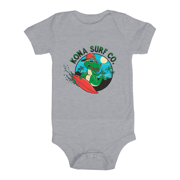 Shreddin T-Rex Infant Boys Short Sleeve Onesie