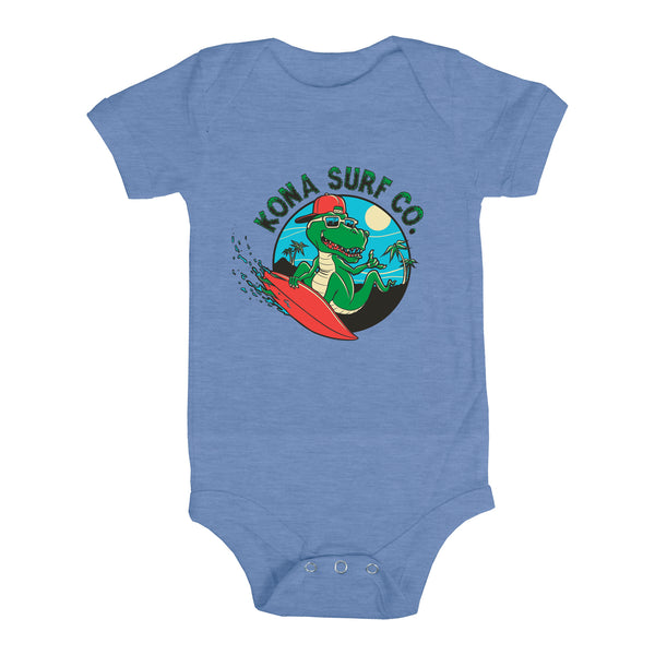 Shreddin T-Rex Infant Boys Short Sleeve Onesie