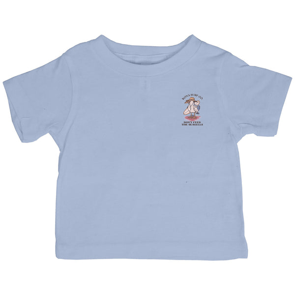 Dont Feed the Seagulls Infant Boys T-Shirt - Light Blue