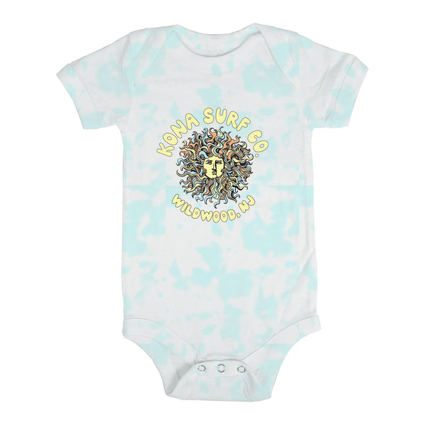 Bubble Original Sun Infant Girls Short Sleeve Onesie - Island Tie Dye/Summer