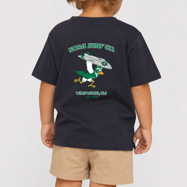 For the Birds Toddler Boys T-Shirt - Charcoal Black Triblend