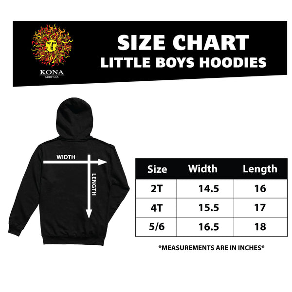 Guitar Surfer Toddler Boys Pullover Hoodie