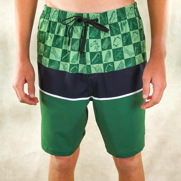 Uncomplicated 13in Toddler Boys Elastic Boardshorts