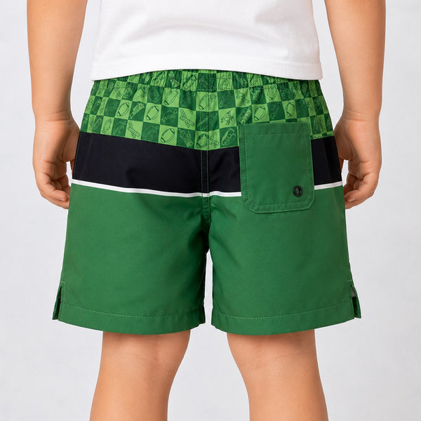 Uncomplicated 13in Toddler Boys Elastic Boardshorts - For the Birds