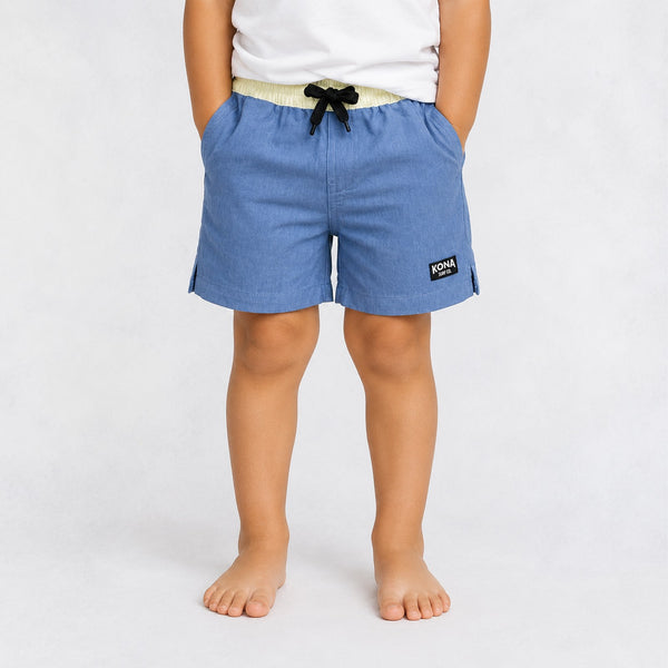 Uncomplicated 13in Toddler Boys Elastic Boardshorts