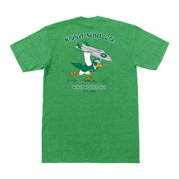 For The Birds Mens T-Shirt - Kelly Green