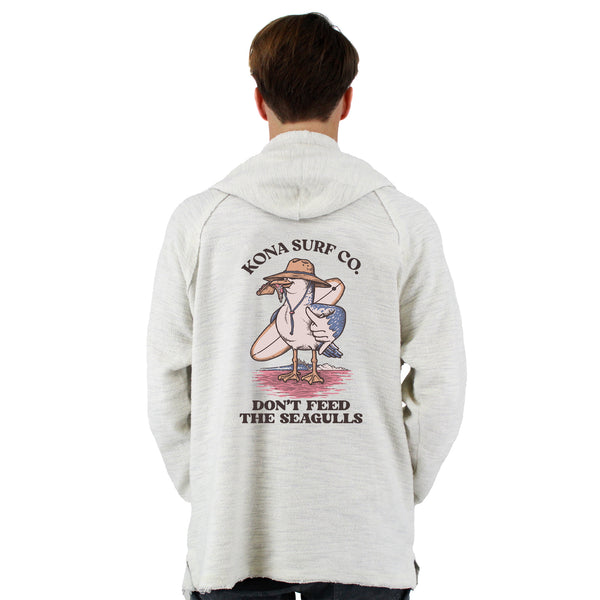 Dont Feed the Seagulls Mens Baja Pullover Hoodie - Oatmeal