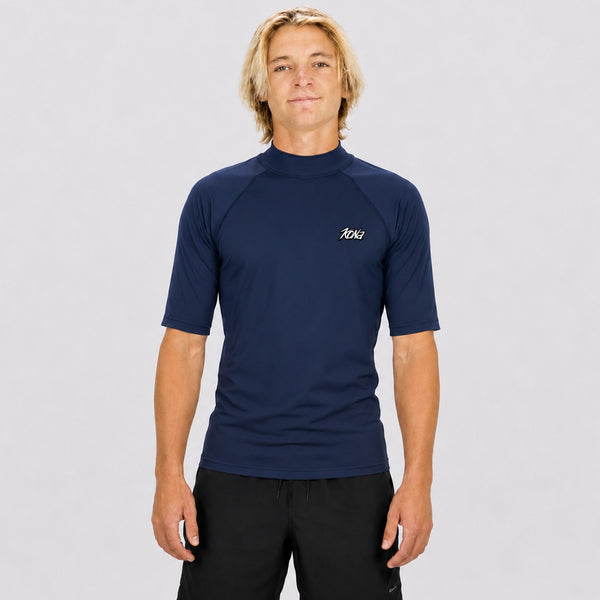 Branded Stretch UV S/S Mens Rashguard - Navy