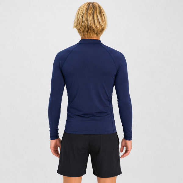 Branded Stretch UV L/S Mens Rashguard - Navy