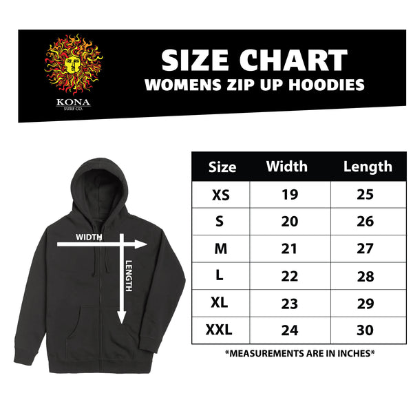 Original Sun Womens Zip Hoodie