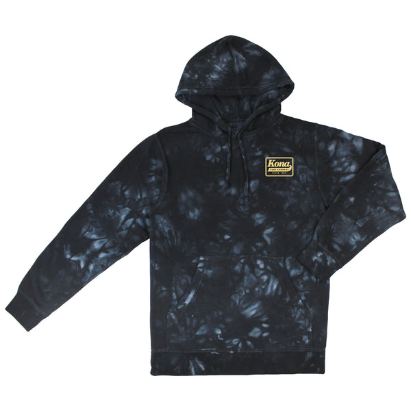 Standout Mens Pullover Hoodie - Black Tie Dye
