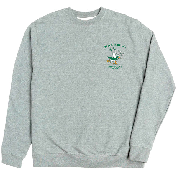 For The Birds Mens Crew Sweatshirt - Grey Heather