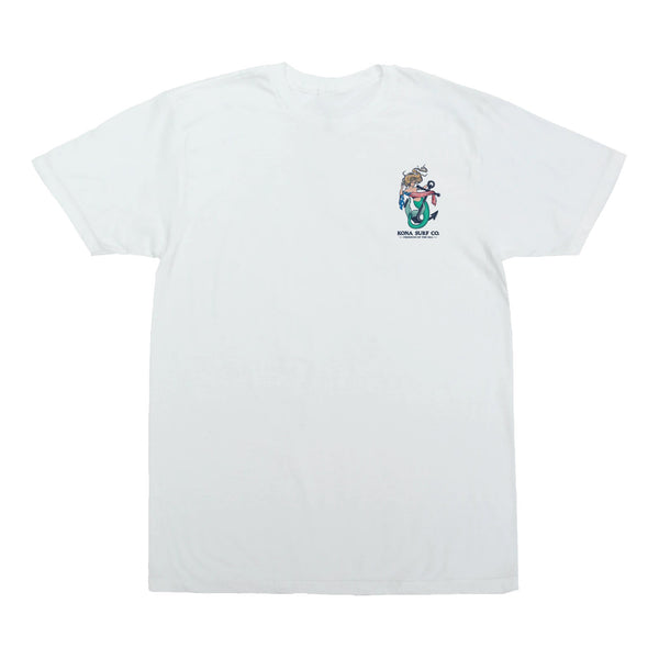 Patriot Mermaid Mens T-Shirt - Washed White