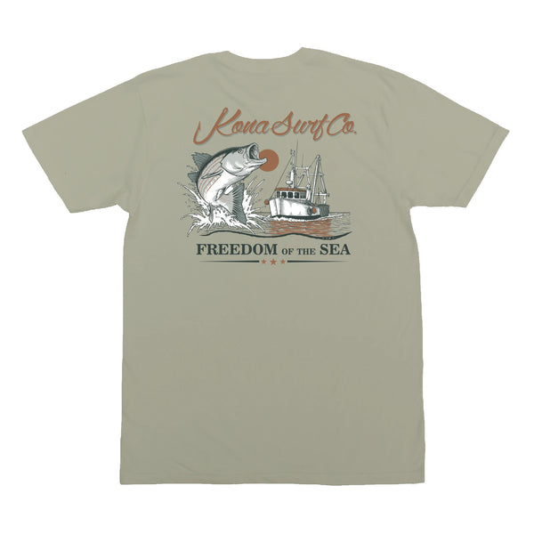 Offshore Catch Mens T-Shirt - Washed Thyme