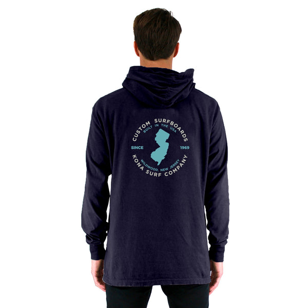 Built in Jersey Mens Light Hoodie - Anchor Slate