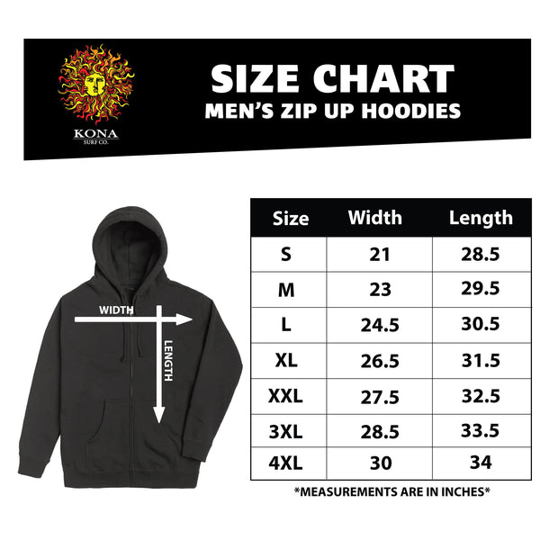 Original Sun Mens Zip Hoodie