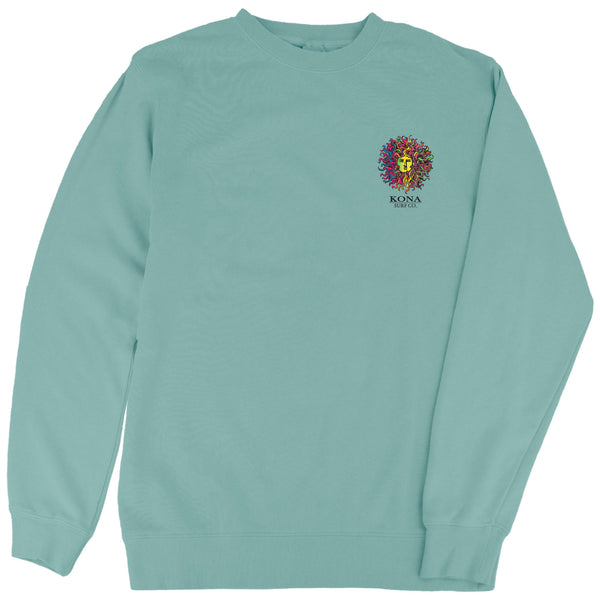 Original Sun Mens Crew Sweatshirt - Mint/Retro