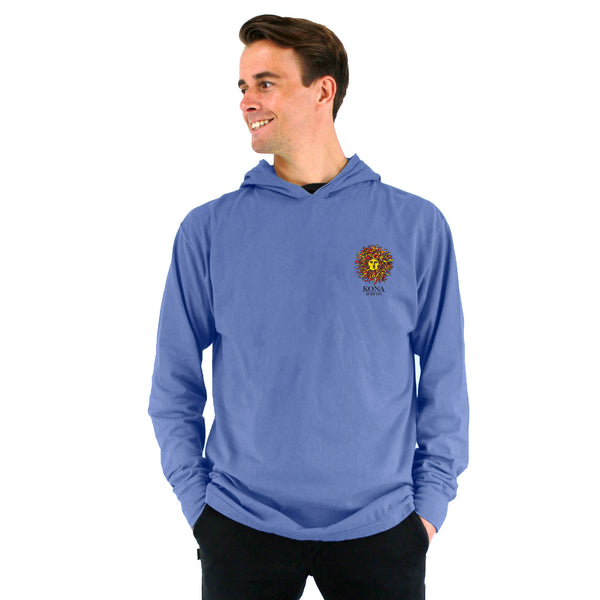 Original Sun Mens Light Hoodie - Deep Forte Blue/Original
