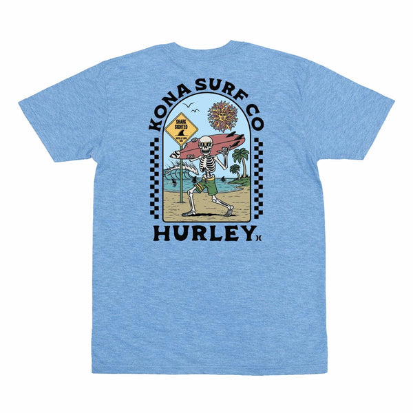 Kona x Hurley 2026 Collab Mens T-Shirt - Frost Blue