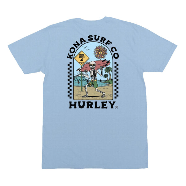 Kona x Hurley 2026 Collab Mens T-Shirt - Frost Blue