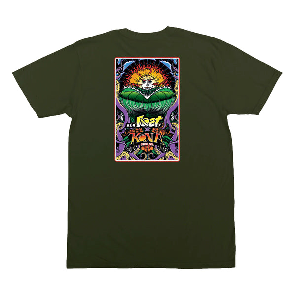 Lost x Kona Collab Mens T-Shirt - Military Green