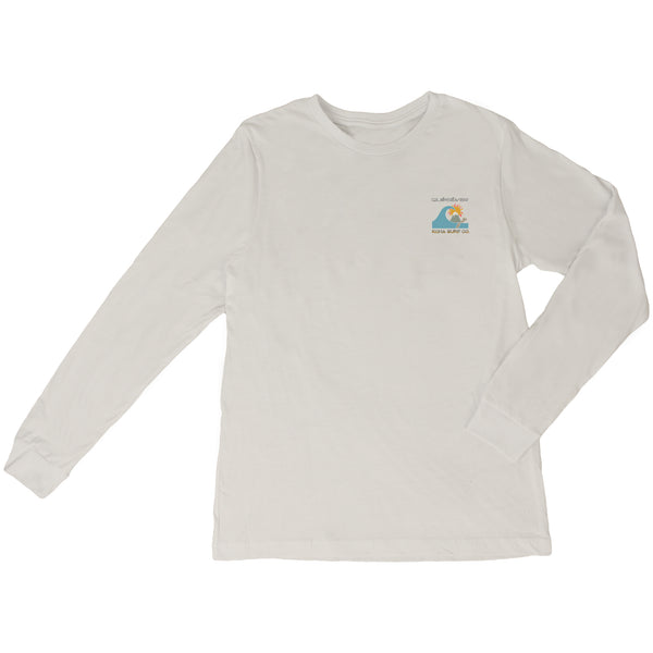 Quiksilver x Kona Collab Mens Long Sleeve Shirt - Cream