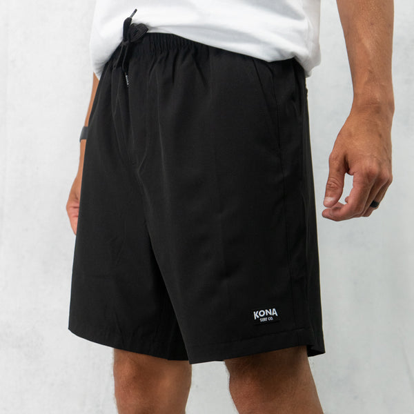 Uncomplicated 17in w/ Liner Mens Elastic Boardshorts - Black