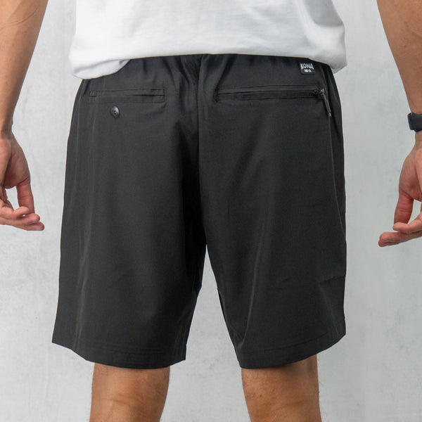 Uncomplicated 17in w/ Liner Mens Elastic Boardshorts - Black