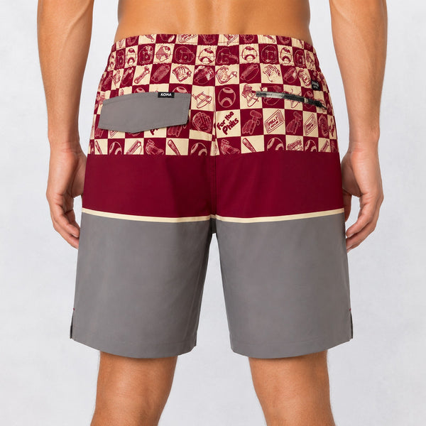 Uncomplicated 17in w/ Liner Mens Elastic Boardshorts - For the Phils