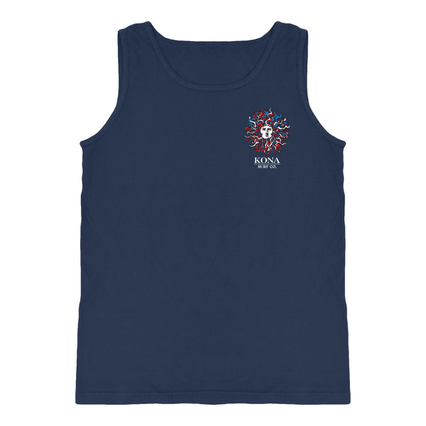 Original Sun Mens Tank Top - True Navy/Rwb
